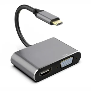 USB Type-C to VGA, DVI, HDMI & USB Adapter