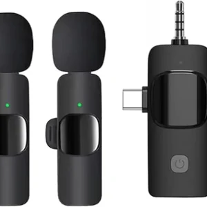 K15 wireless mic double Microphone for iPhone, Android, Tablet